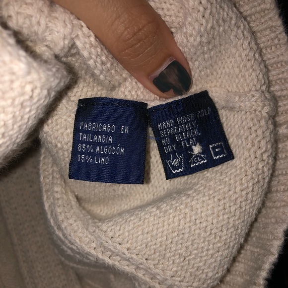 Nautica Cream Button Sweatervest - Picture 5 of 6